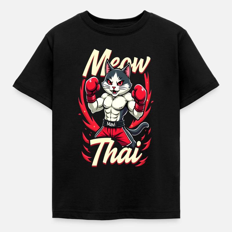Drôle Muay Thai Boxe Muay Thai - T-shirt Enfant - noir
