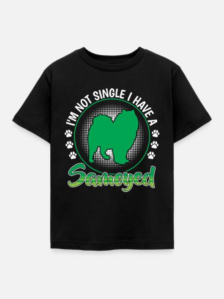 Samojede nicht single Schlittenhund - Kinder T-Shirt - Schwarz