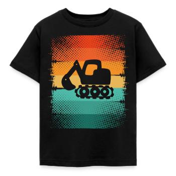 Excavatrice - T-shirt Enfant - noir - Devant - AI Model Kid Female (0cm)