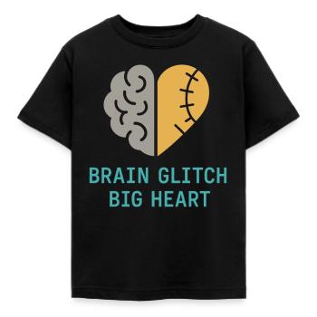 Neuro-resilient brain injury survivor - Kids' T-Shirt - black - Front - AI Model Kid Female (0cm)