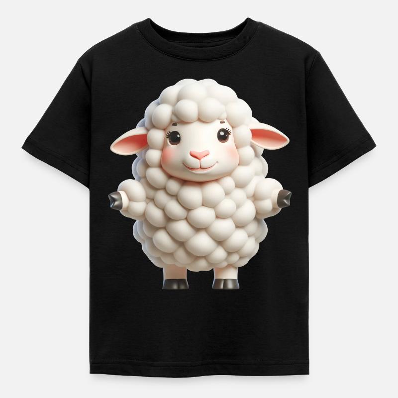 Moutons 2 - T-shirt Enfant - noir