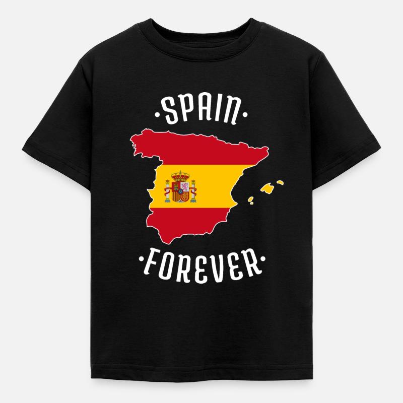 Espagne cadeau drapeau espagnol espagnol - T-shirt Enfant - noir