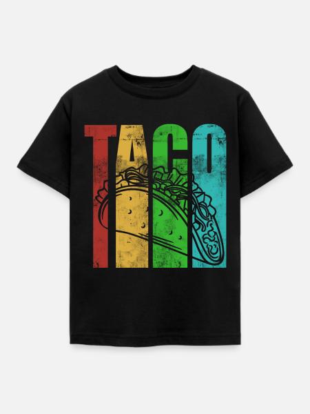 Taco - Kinder T-Shirt - Schwarz