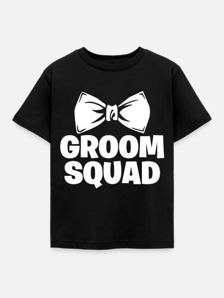 heiraten Ehe - Kinder T-Shirt - Schwarz