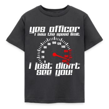 Auto Tacho - Kinder T-Shirt - Dunkelgrau - Vorne - AI Model Kid Female (0cm)