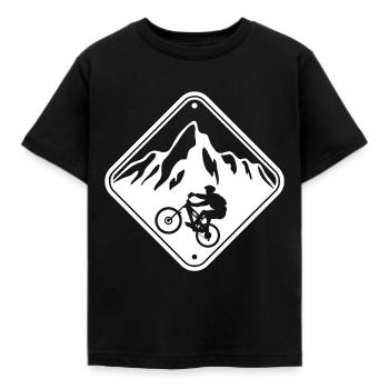Fahrrad - Kinder T-Shirt - Schwarz - Vorne - AI Model Kid Female (0cm)