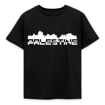 Palestina Homeland Nation Origine Arabie Saoudite Gaza - T-shirt Enfant - noir - Devant - AI Model Kid Female (0cm)