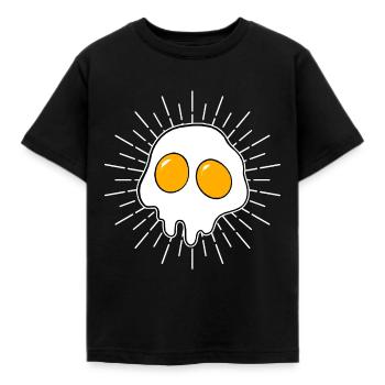 Skull eggs - Kids' T-Shirt - black - Front - AI Model Kid Female (0cm)