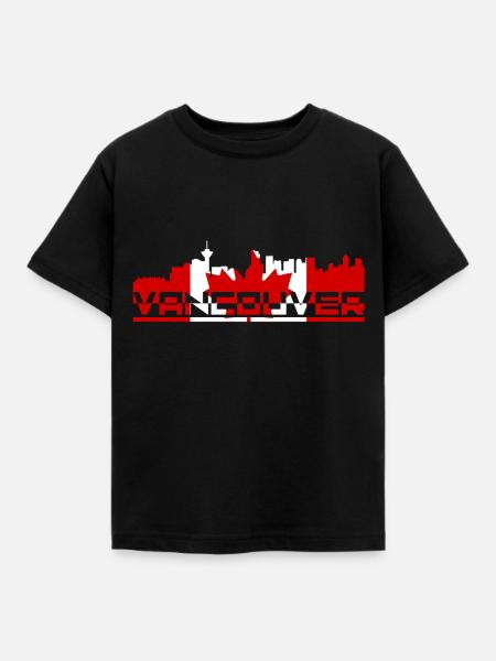 Kanada Vancouver - Kinder T-Shirt - Schwarz