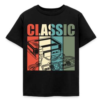 Old School - Kinder T-Shirt - Schwarz - Vorne - AI Model Kid Female (0cm)