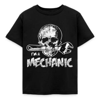 Mechaniker - Kinder T-Shirt - Schwarz - Vorne - AI Model Kid Female (0cm)