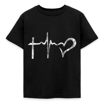 amour amour - T-shirt Enfant - noir - Devant - AI Model Kid Female (0cm)