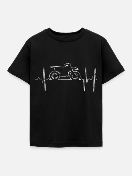 motorcycle - Kids' T-Shirt - black