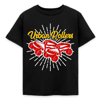 patins - T-shirt Enfant - noir - Devant - AI Model Kid Female (0cm)