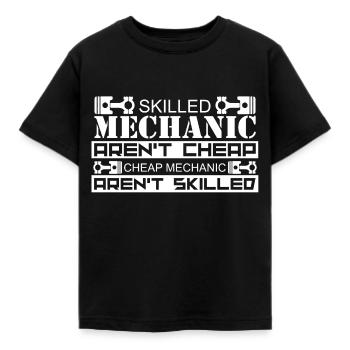 Mechaniker - Kinder T-Shirt - Schwarz - Vorne - AI Model Kid Female (0cm)
