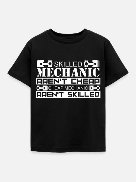 Mechaniker - Kinder T-Shirt - Schwarz