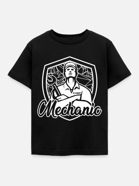 Mechaniker - Kinder T-Shirt - Schwarz