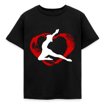 Dance - Kids' T-Shirt - black - Front - AI Model Kid Female (0cm)