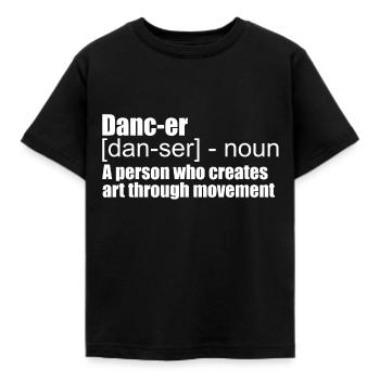 danse - T-shirt Enfant - noir - Devant - AI Model Kid Female (0cm)