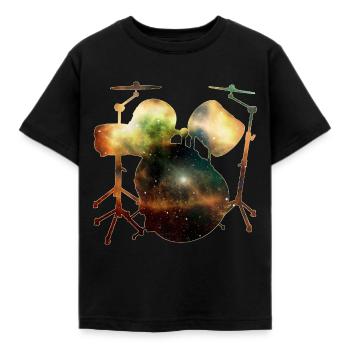 Drum Drumsticks Musician Passion Drum - T-shirt Enfant - noir - Devant - AI Model Kid Female (0cm)