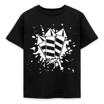 Explosion de fusée du nouvel an Bonne année Nouvel An - T-shirt Enfant - noir - Devant - AI Model Kid Female (0cm)
