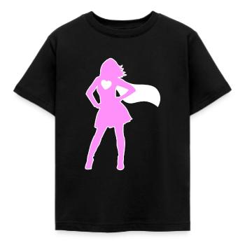Mother's Day Power Woman Girl Best Mother Supermama - Kids' T-Shirt - black - Front - AI Model Kid Female (0cm)