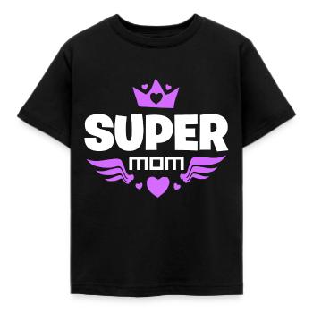 Mother's Day - Kids' T-Shirt - black - Front - AI Model Kid Female (0cm)