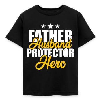 Father's Day Daddy Daddy's favorite Superdad Big daddy - Kids' T-Shirt - black - Front - AI Model Kid Female (0cm)