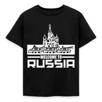 Russie - T-shirt Enfant - noir - Devant - AI Model Kid Female (0cm)