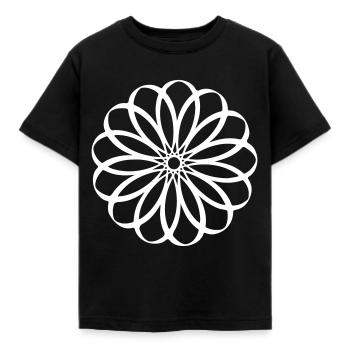 Art géométrique - T-shirt Enfant - noir - Devant - AI Model Kid Female (0cm)