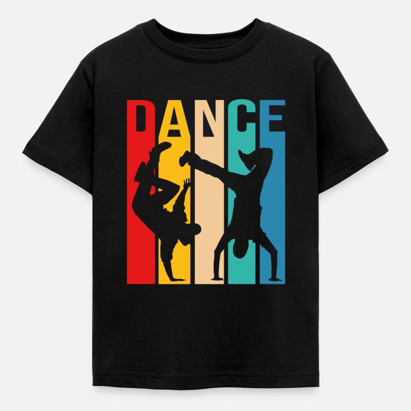 Bboy Breakdance Breakdance Dancing Dancer Breaker - T-shirt Enfant - noir