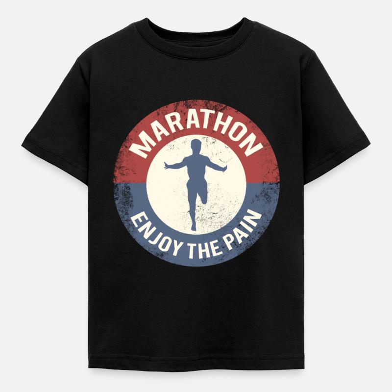 marathon - Kids' T-Shirt - black