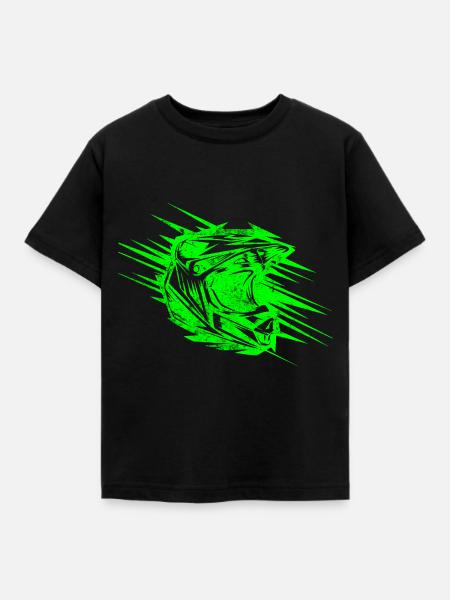 motocross helm extremsport - Kinder T-Shirt - Schwarz