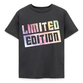 limited edition - Kids' T-Shirt - dark grey - Front - AI Model Kid Female (0cm)