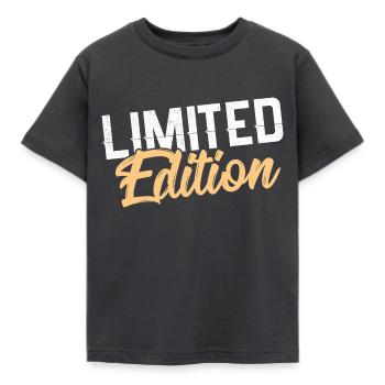 limited edition - Kids' T-Shirt - dark grey - Front - AI Model Kid Female (0cm)