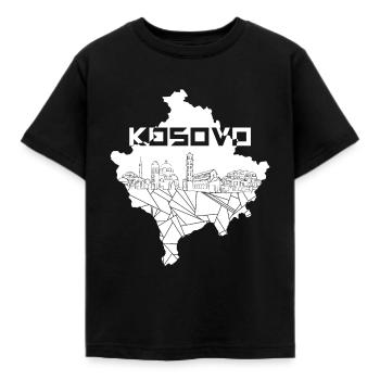 Kosovo - T-shirt Enfant - noir - Devant - AI Model Kid Female (0cm)