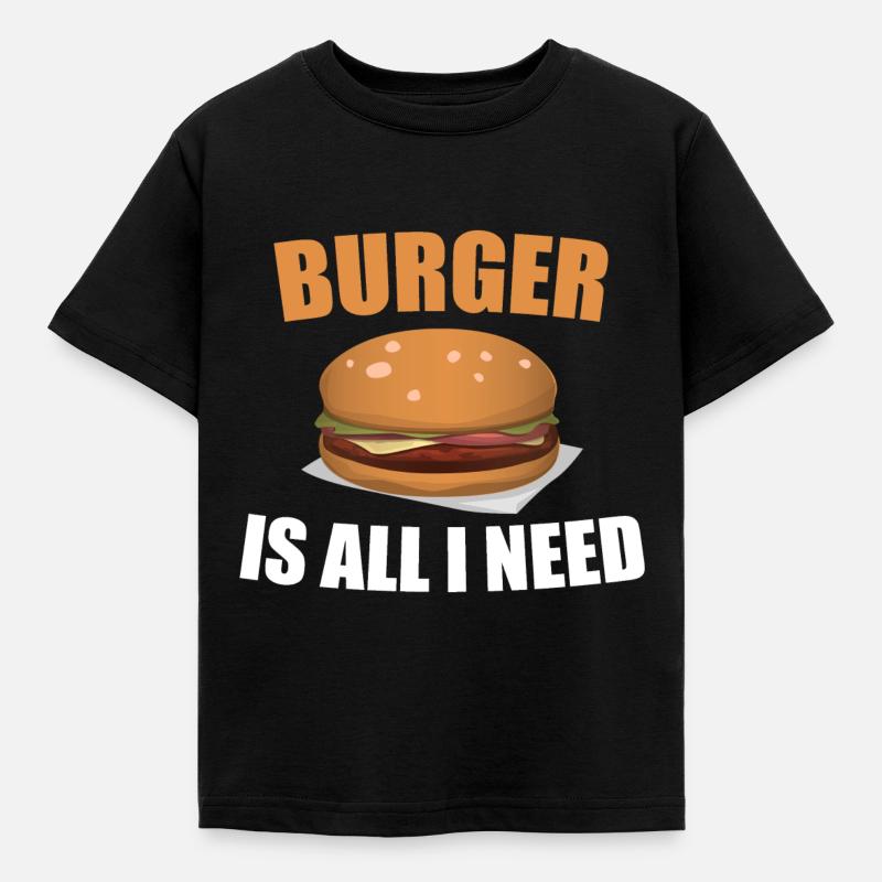 Burger - T-shirt Enfant - noir