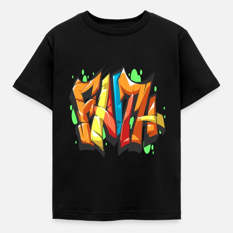 graffiti - T-shirt Enfant - noir
