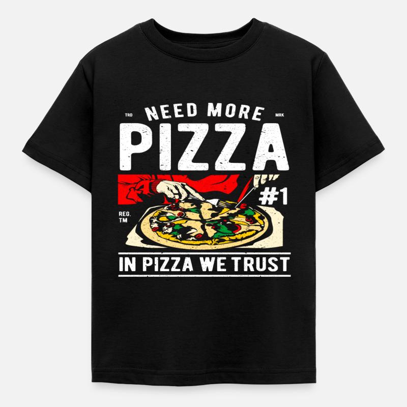 pizza - T-shirt Enfant - noir