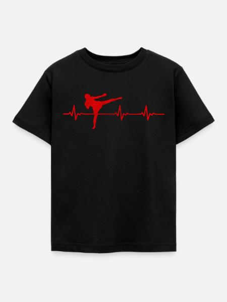 Kickboxer Kickboxen - Kinder T-Shirt - Schwarz