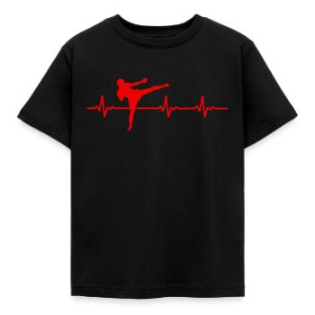 Kickboxer Kickboxen - Kinder T-Shirt - Schwarz - Vorne - AI Model Kid Female (0cm)