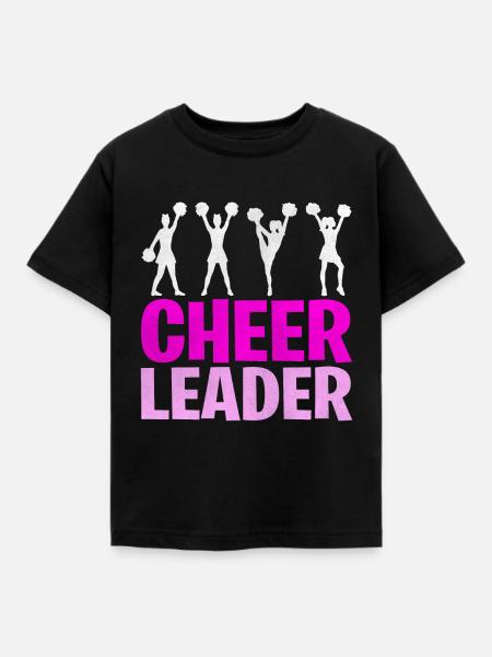 Cheerleader - Kinder T-Shirt - Schwarz