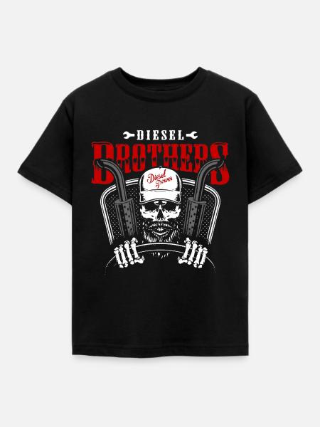 LKW Lastwagen Trucker - Kinder T-Shirt - Schwarz