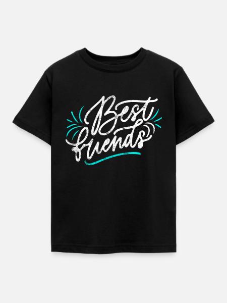 Beste Freunde - Kinder T-Shirt - Schwarz