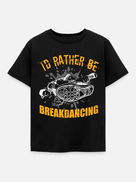 Breakdancing - Kinder T-Shirt - Schwarz