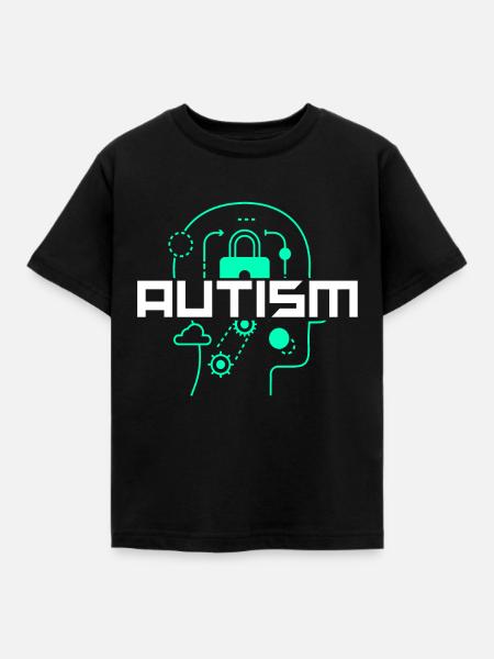 Autismus Awareness Day Autist - Kinder T-Shirt - Schwarz