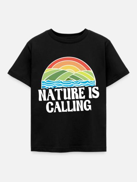 Naturliebhaber - Kinder T-Shirt - Schwarz