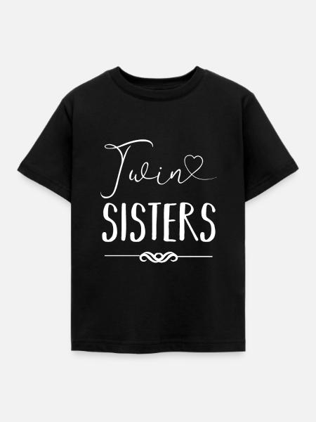 Zwillinge - Kinder T-Shirt - Schwarz