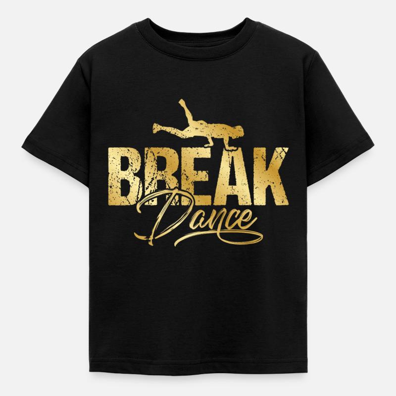 Breakdance Breakdance Or - T-shirt Enfant - noir