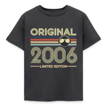 2006 - Kids' T-Shirt - dark grey - Front - AI Model Kid Female (0cm)